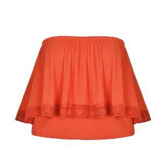 Cropped Lace Tube Top