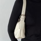 Buckled Strap Shoulder Bag Ivory - One Size