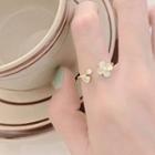 Flower Open Ring Camellia Open Ring - Gold - One Size