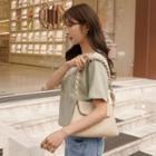 Flap Trapezoid Tote Bag