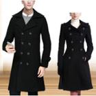 Couple Matching Double Breasted Long Coat