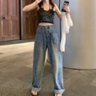High Wasit Wide Leg Jeans
