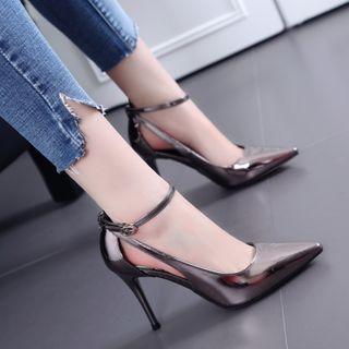 Stiletto Heel Pointed Ankle Strap Sandals