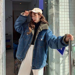 Denim Woolen Loose-fit Jacket