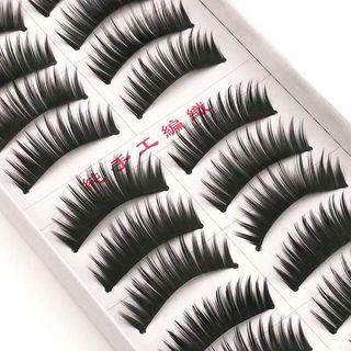 False Eyelashes (10 Pairs) #1028 1028 - Black - One Size
