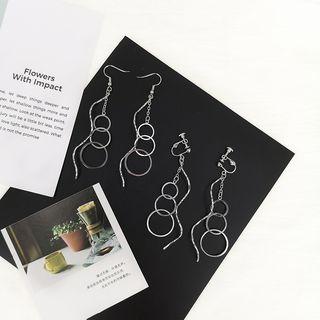 Hoop & Swirl Dangle Earring