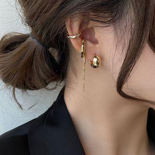 Set Of 4: Alloy Cuff Earring (various Designs)