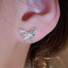 Butterfly Rhinestone Alloy Earring 1 Pair - Multicolor - One Size