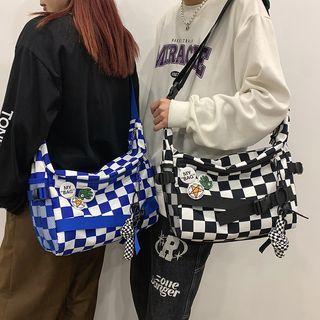 Buckled Crossbody Bag / Badge / Bag Charm / Set