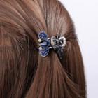 Faux Crystal Hair Clamp Blue - One Size