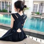 Sleeveless Open Back Long Dress