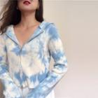 Tie-dye Hooded Jacket