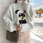 Dog Turtleneck Long-sleeve Sweatshirt