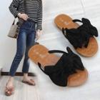 Bow Accent Slide Sandals / Flip-flops