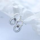 925 Sterling Silver Roman Numeral Mini Hoop Earring As Shown In Figure - One Size