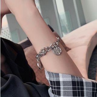 Alloy Coin Chunky Chain Bracelet As Shown In Figure - One Size