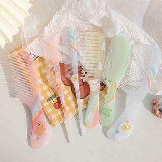 Print Plastic Hair Comb