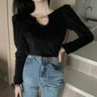 Chained Furry Sweater