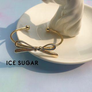 Bow Open Bangle Gold - One Size