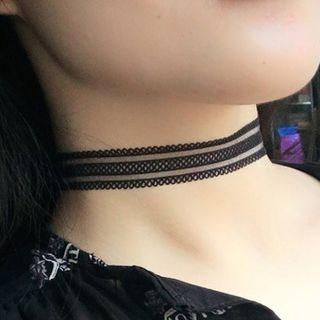 Transparent Lace Choker