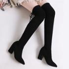 Pointy Toe Elastic High Heel Over-the-knee Boots
