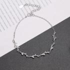 Tree Branch Anklet Silver - One Size