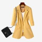 Short-sleeve One-button Blazer / Dress Pants / Set