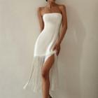 Fringed Midi Tube Dress