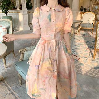 Print Short-sleeve Dress / Sleeveless Dress
