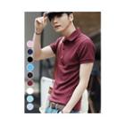 Slim-fit Short-sleeve Polo Shirt (9 Colors)
