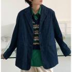 Denim Blazer Denim Blue - One Size