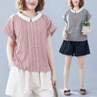 Plaid Loose Fit Simple Shirt