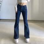 Low Rise Boot-cut Paneled Jeans