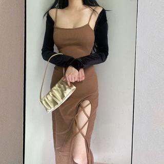 Keyhole Slipdress / Open Front Shawl