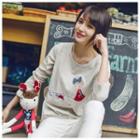 Applique Long-sleeve T-shirt