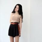 Belted Wide Leg Shorts