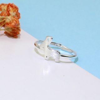 Deer Open Ring Deer Ring - Silver - One Size