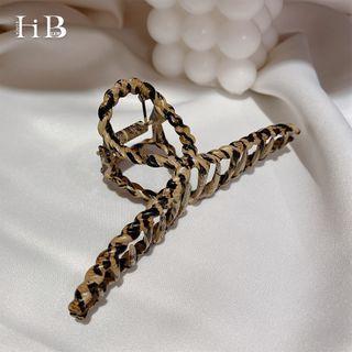 Leopard Print Hair Claw Clip As Shown In Figure - One Size