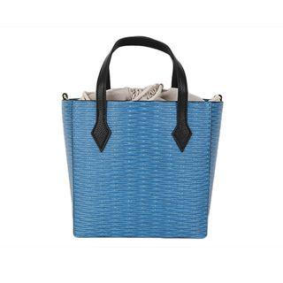 Pattern Embossed Faux-leather Tote