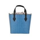 Pattern Embossed Faux-leather Tote