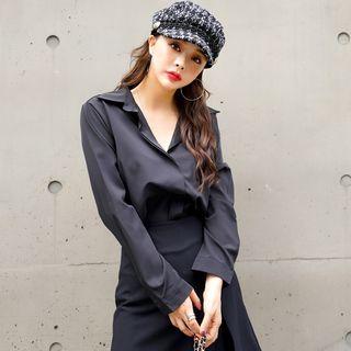 Plain Open-placket Top