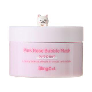Tonymoly - Bling Cat Pink Rose Bubble Mask 80ml
