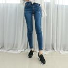 Petite Size - Washed Skinny Jeans