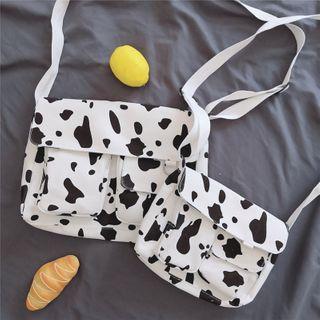 Cow Print Messenger Bag