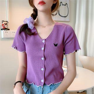 Button Short Sleeve T-shirt