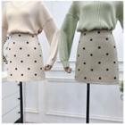 Mini A-line Dotted Skirt