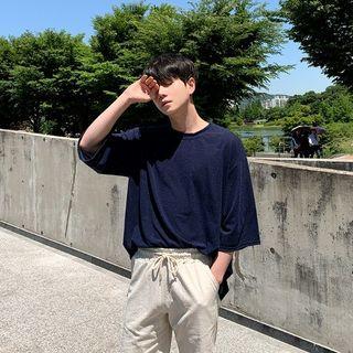 3/4-sleeve Oversized T-shirt In 8 Colors