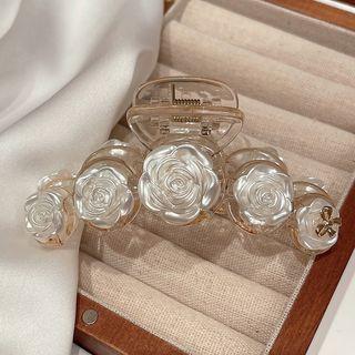 Flower Hair Clamp White - One Size