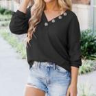 Button-up Tie Dye Overhead Jacket