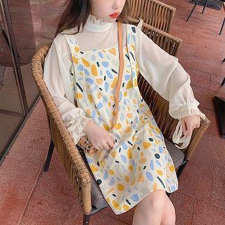 Long-sleeve Turtleneck Top / Sleeveless Dress